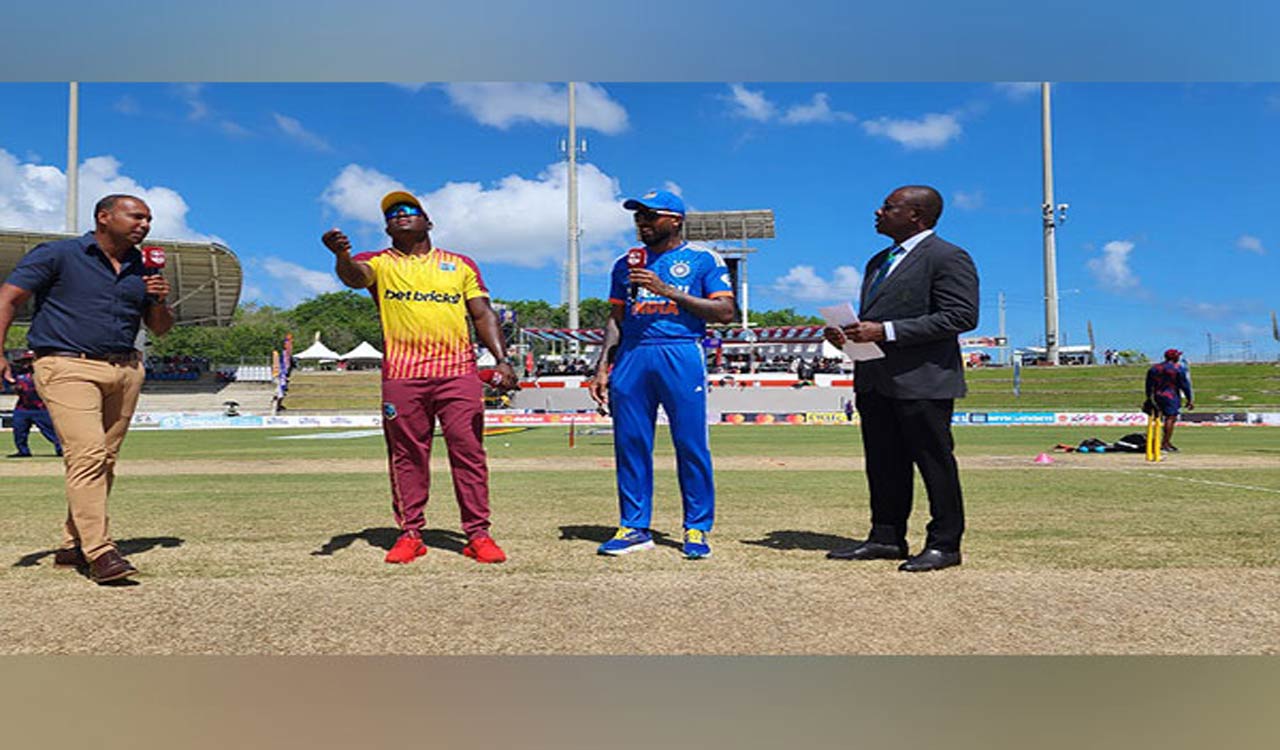 West Indies opt to bat against India in opening T20; Tilak to make international debut
