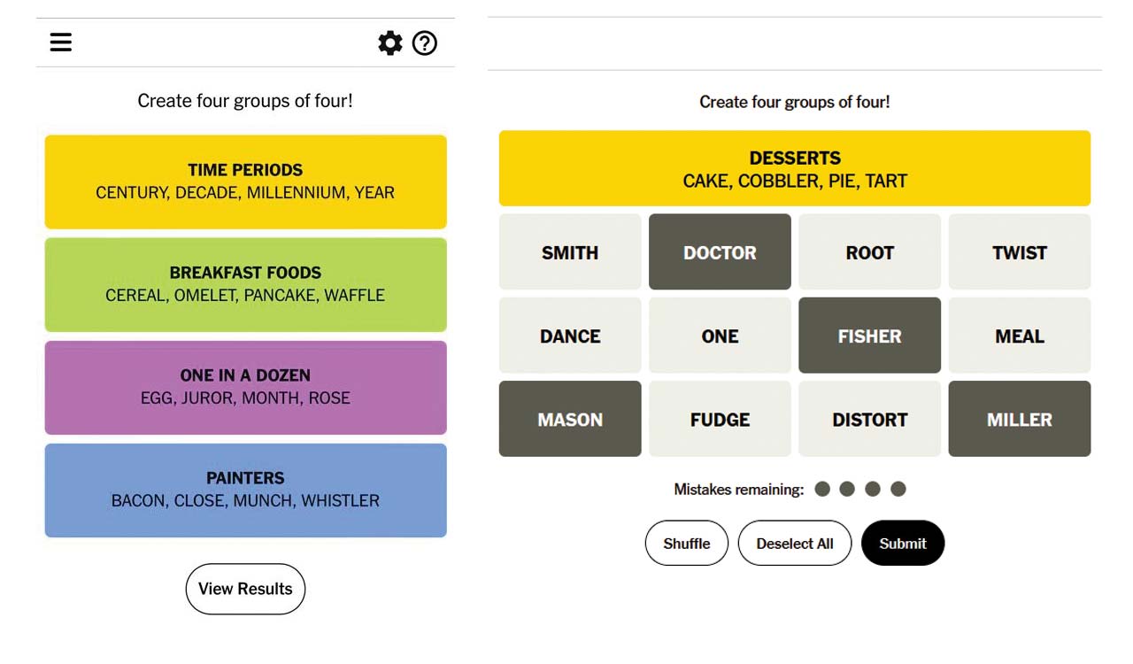 Connections: Spotting links and patterns