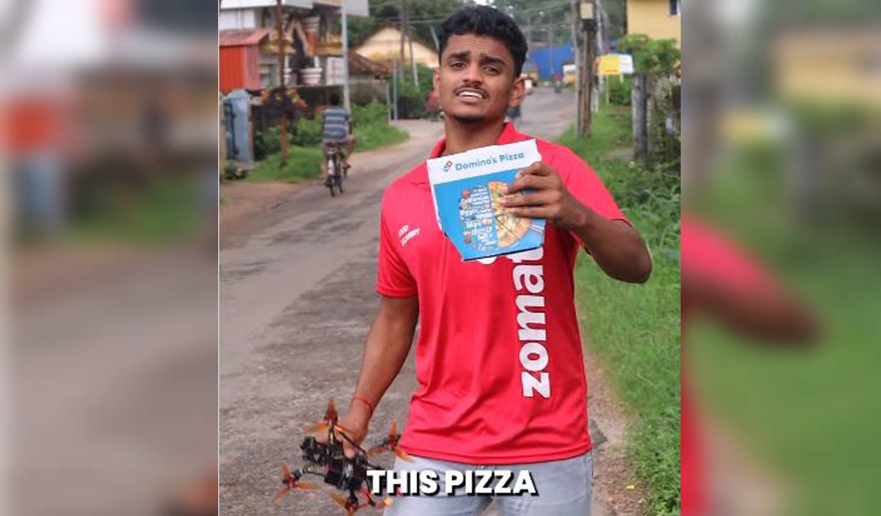 Content creator builds pilotless drone to deliver pizza