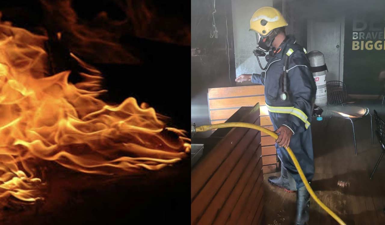 Hyderabad: Fire breaks out at eatery in Jubilee Hills on Sunday