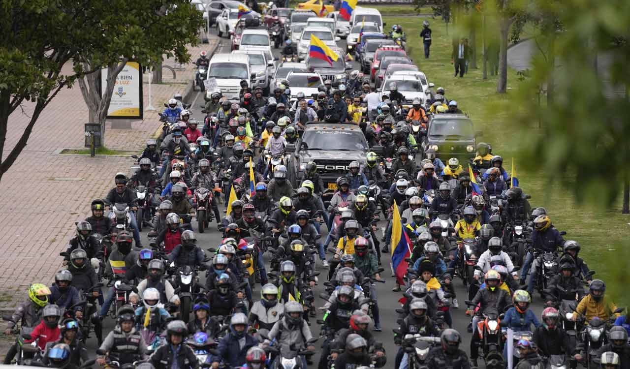 Thousands take to Colombia’s streets to protest 50pc increase in gasoline prices