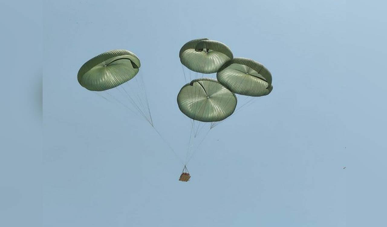 IAF conducts trials of heavy drop system for defence forces