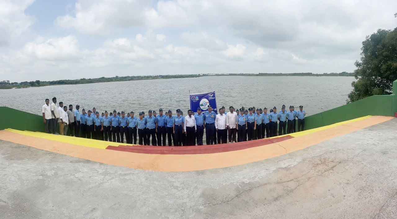 Air Force Academy celebrates ‘Mission Amrit Sarovar’ at Dundigal lake