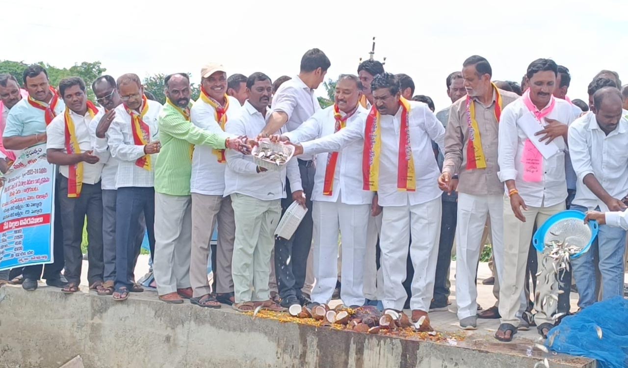 Telangana: 2.72 crore fishlings to be released in 732 water bodies in Jangaon