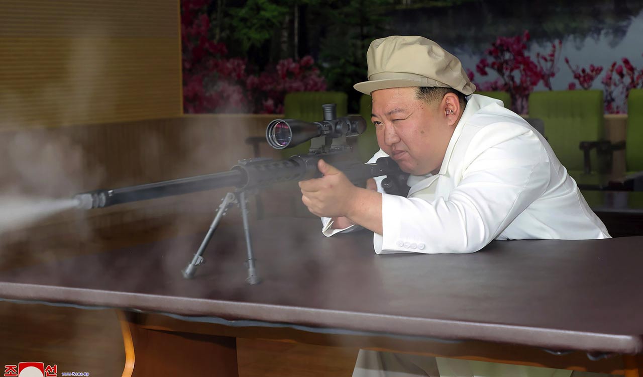 North Korean leader Kim pledges to speed up efforts to advance his military’s arms, war readiness