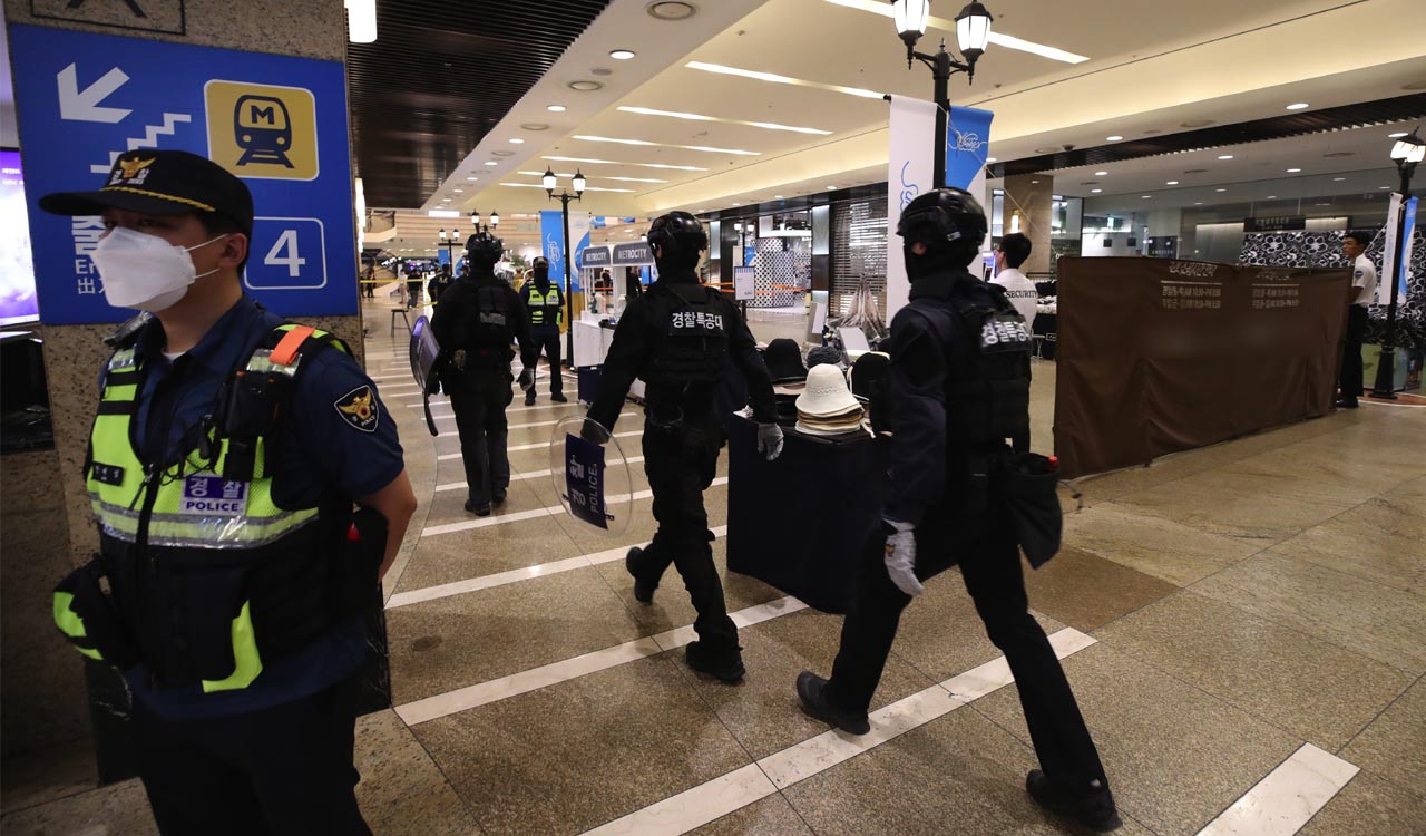 13 injured in South Korea when man rams car onto sidewalk, stabs pedestrians
