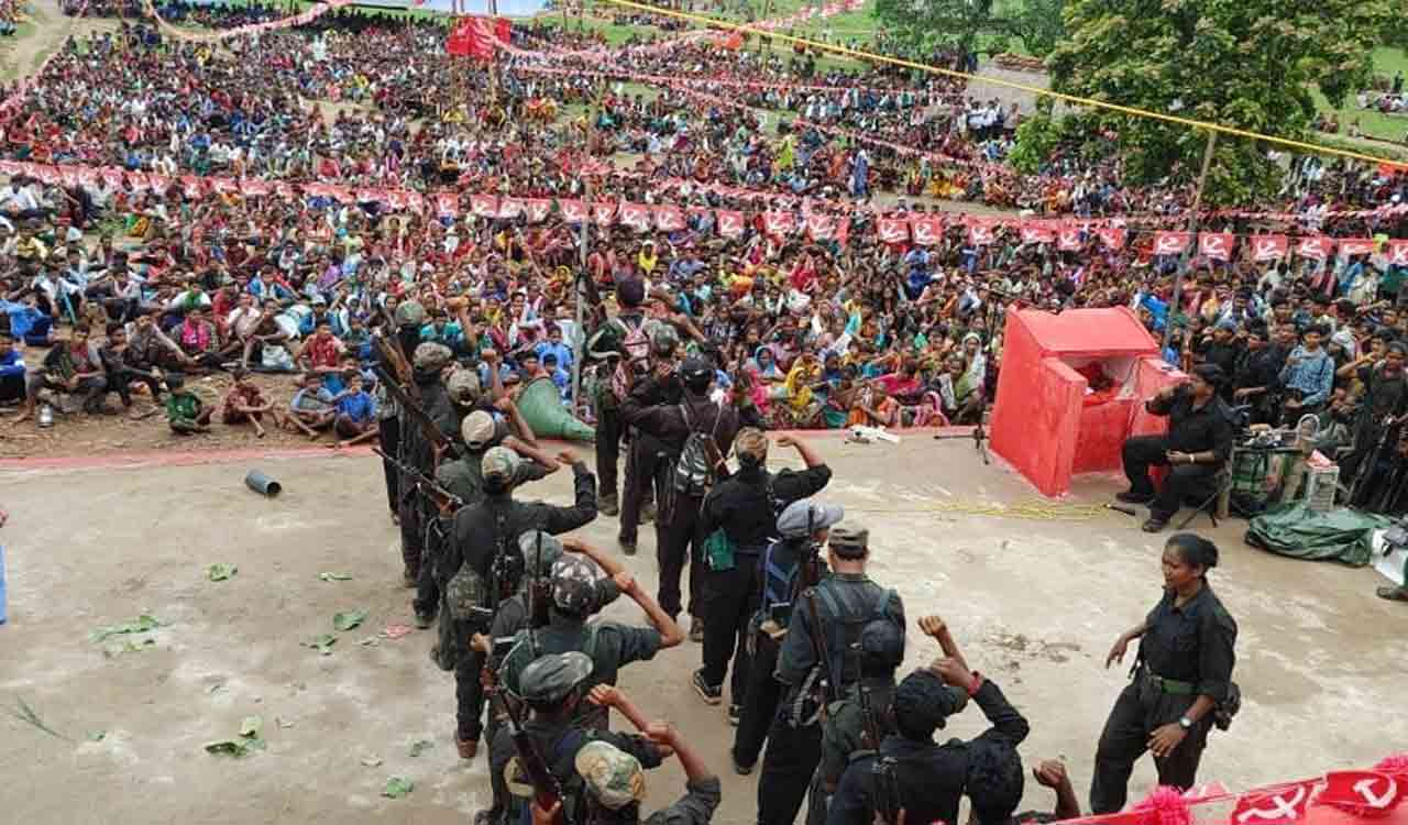 Maoists organise public meeting on Dandakaranyam-Telangana borders