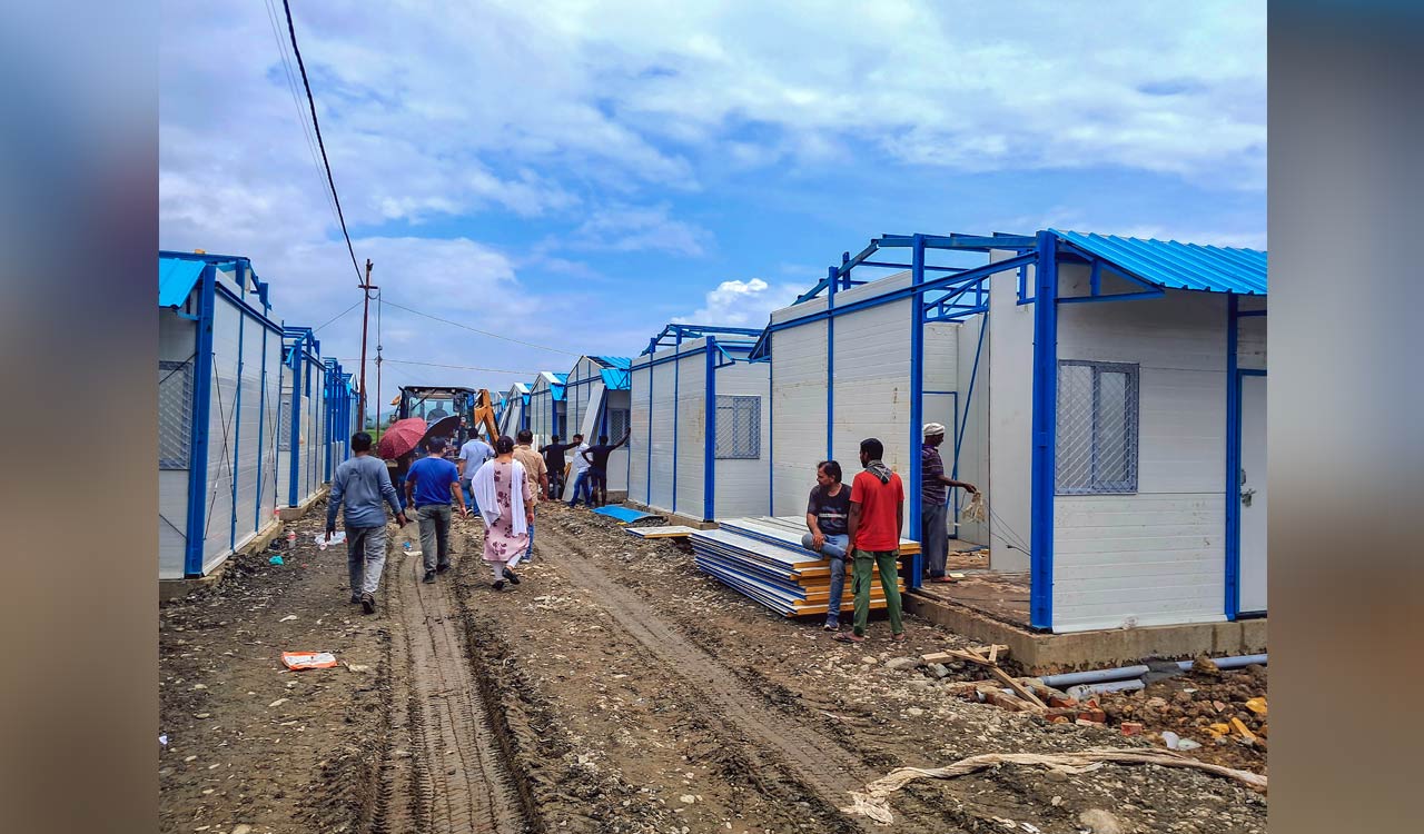 Manipur govt constructing 3,000 prefabricated houses for people displaced due to ethnic violence