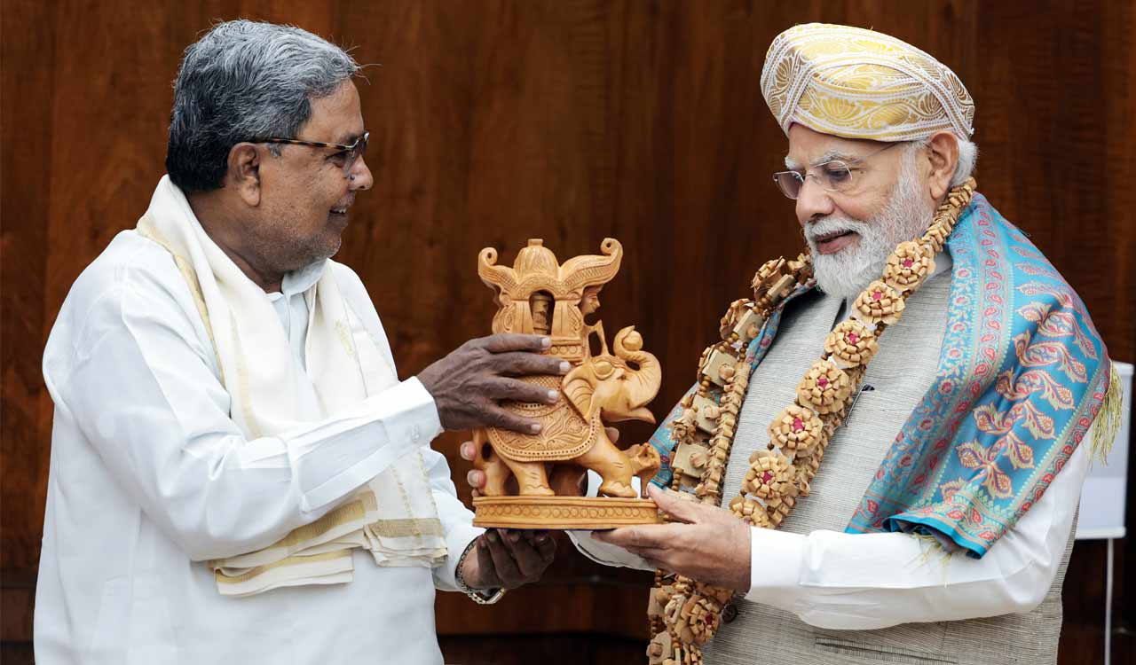 Siddaramaiah and PM Modi meet in Delhi