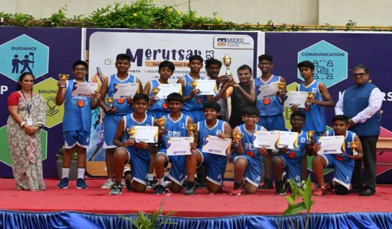 Merutsav: DPS Khajaguda emerge winners in basketball, football competitions
