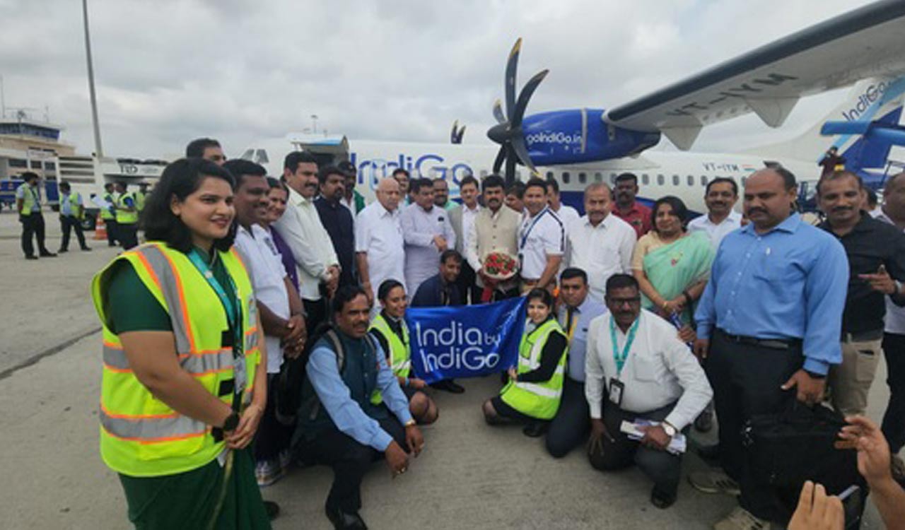Commercial flight operations begin at Shivamogga airport in Karnataka