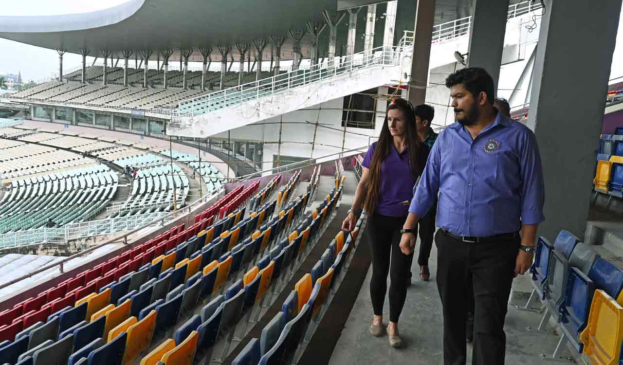 ICC, BCCI representatives inspect Eden Gardens in Kolkata ahead of ODI World Cup