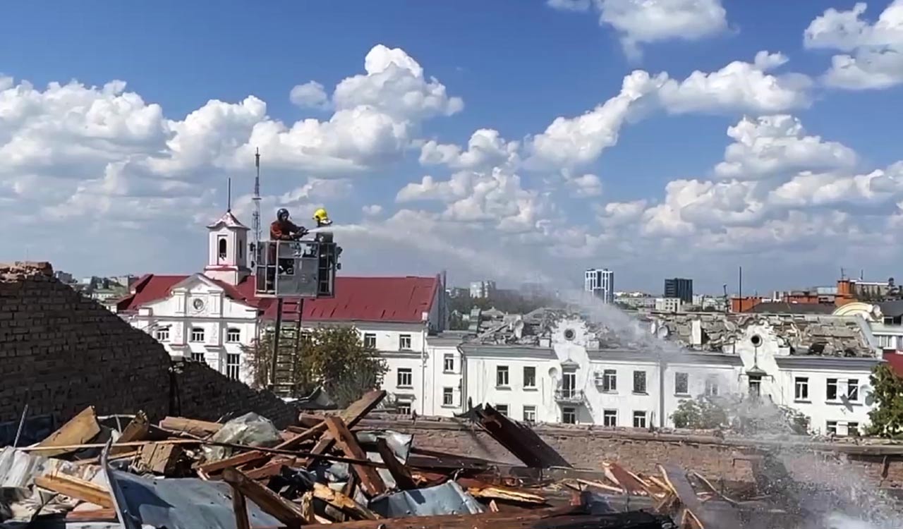 Russian missile attack kills 5, wounds 37 in Ukraine as Zelenskyy visits NATO candidate Sweden