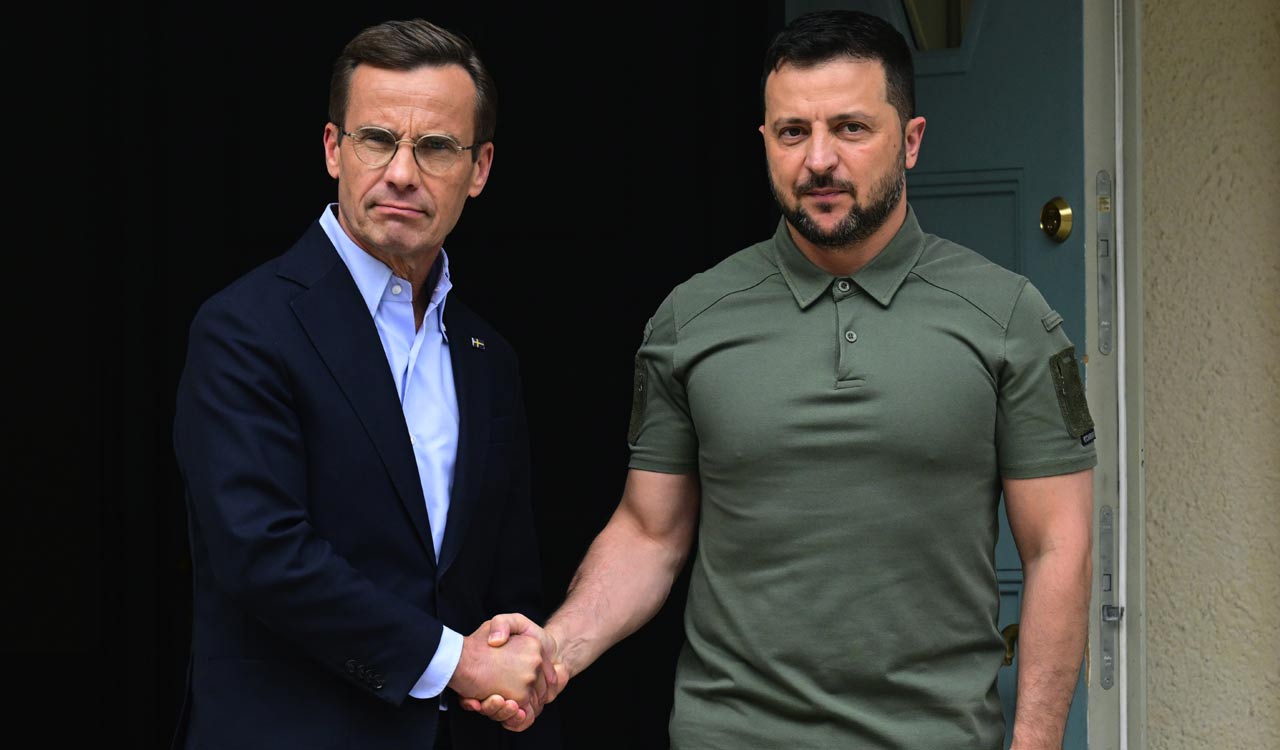 Ukrainian President Zelenskyy visits NATO candidate Sweden for 1st time since full-scale war with Russia