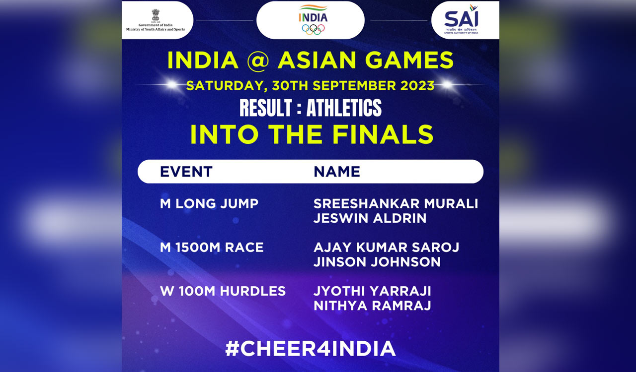 Indian athletes make finals in long jump, 1500m, women’s 100m hurdles