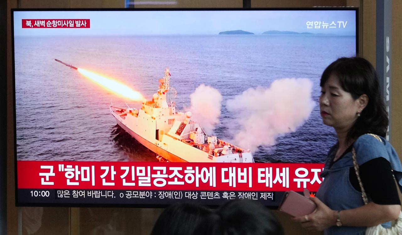North Korea fires cruise missiles into the sea after US-South Korean military drills end