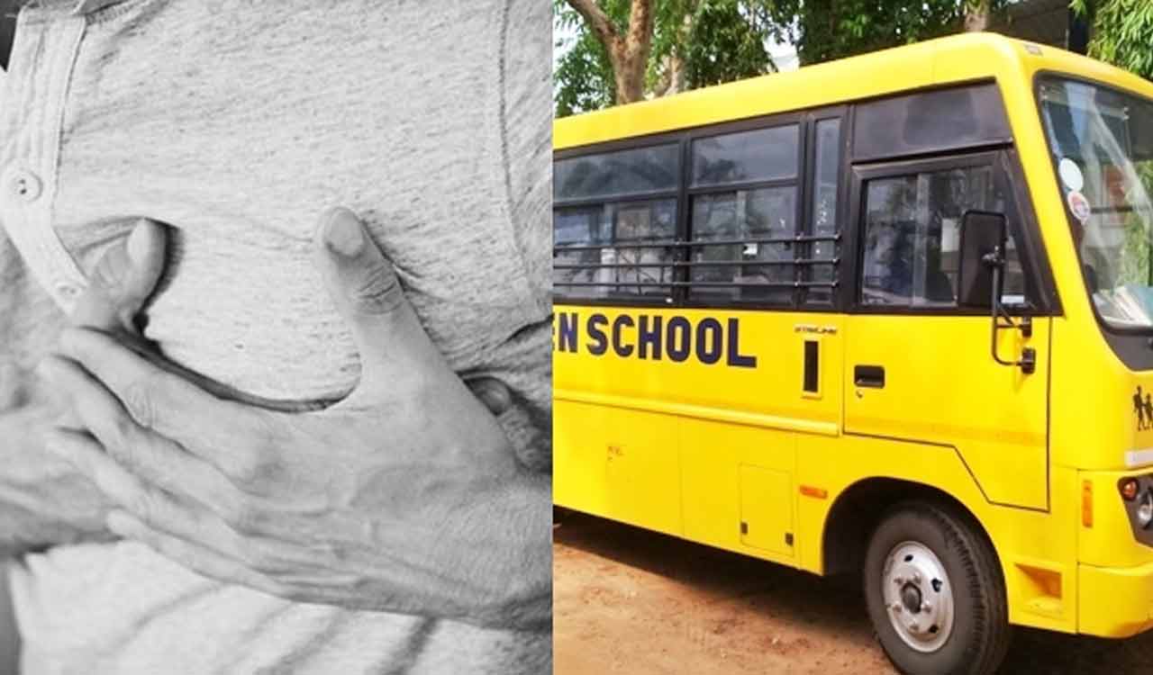 Andhra Pradesh: School bus driver saves 40 students despite cardiac arrest