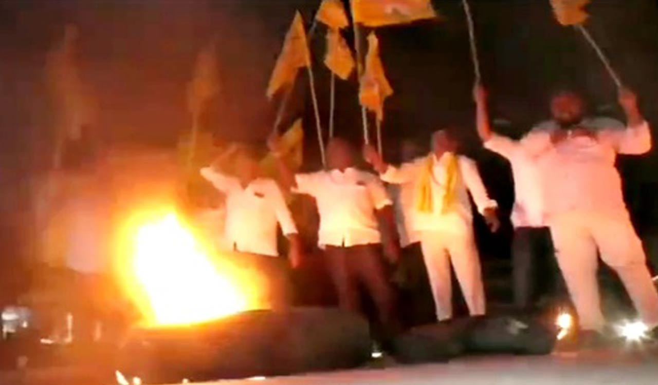TDP protests across Andhra as shutdown begins