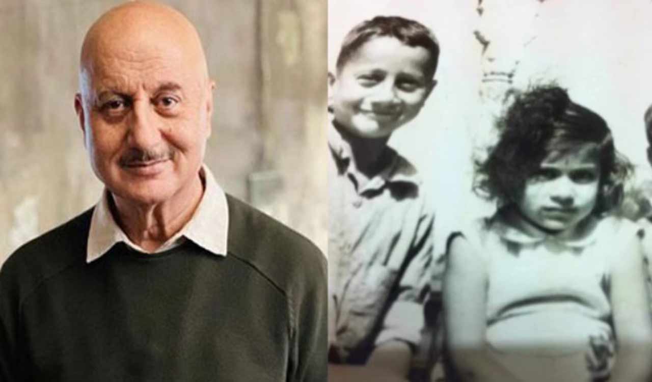 Anupam Kher drops adorable picture from his childhood days, says, “…we seldom think of the future”