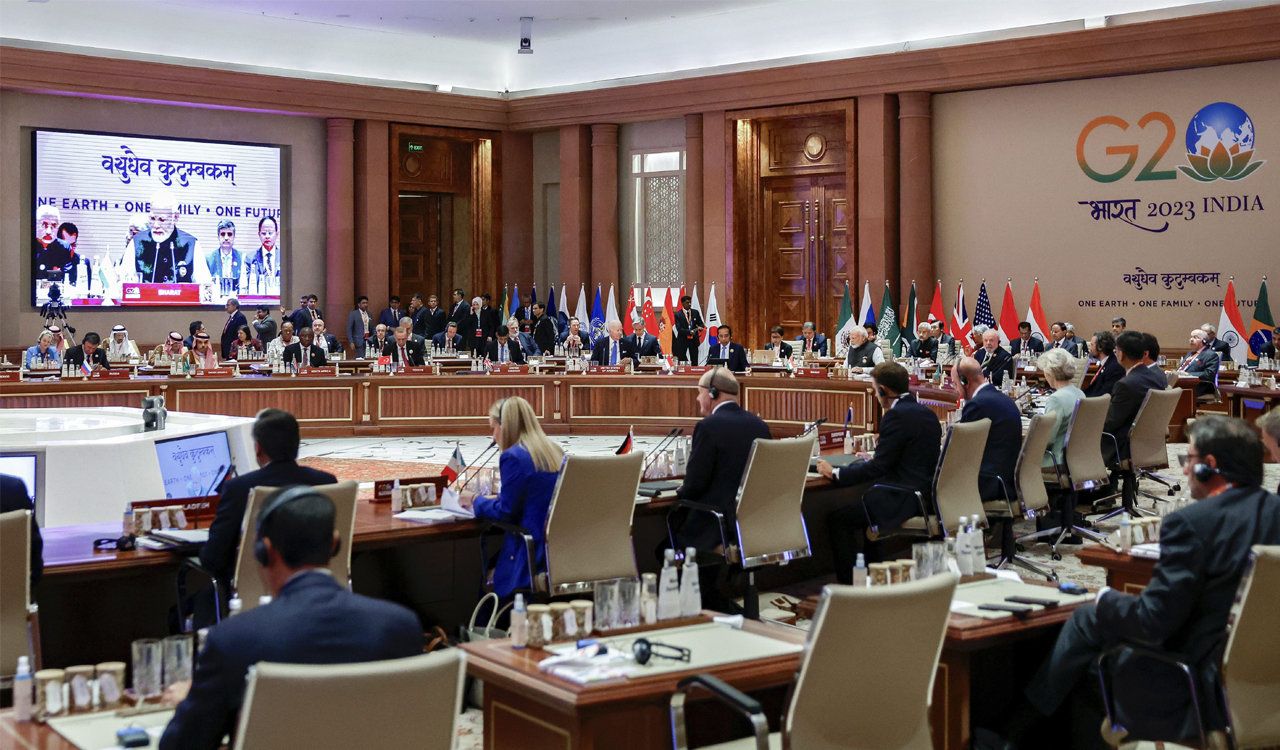 G20 leaders stress on well-calibrated monetary, fiscal, structural policies to promote growth, reduce inequalities