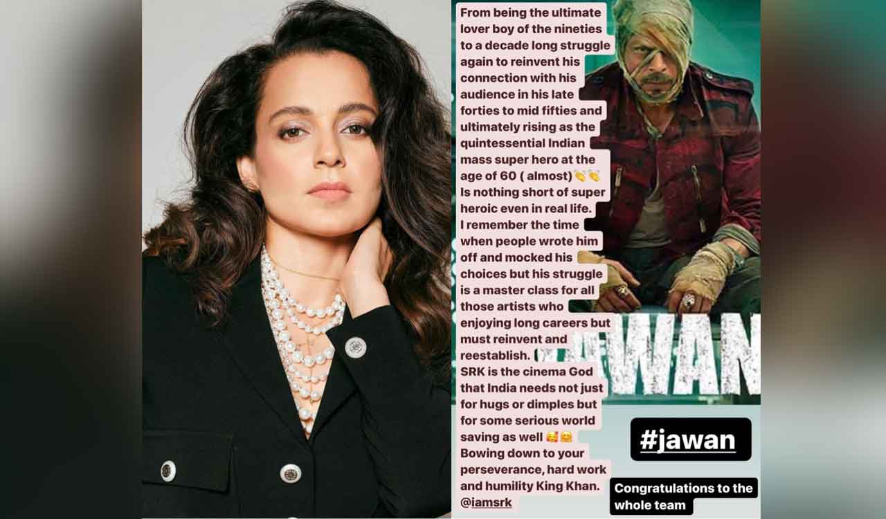 ‘Jawan’: Kangana Calls SRK ‘cinema God’; Bows Down To His Hard Work ...