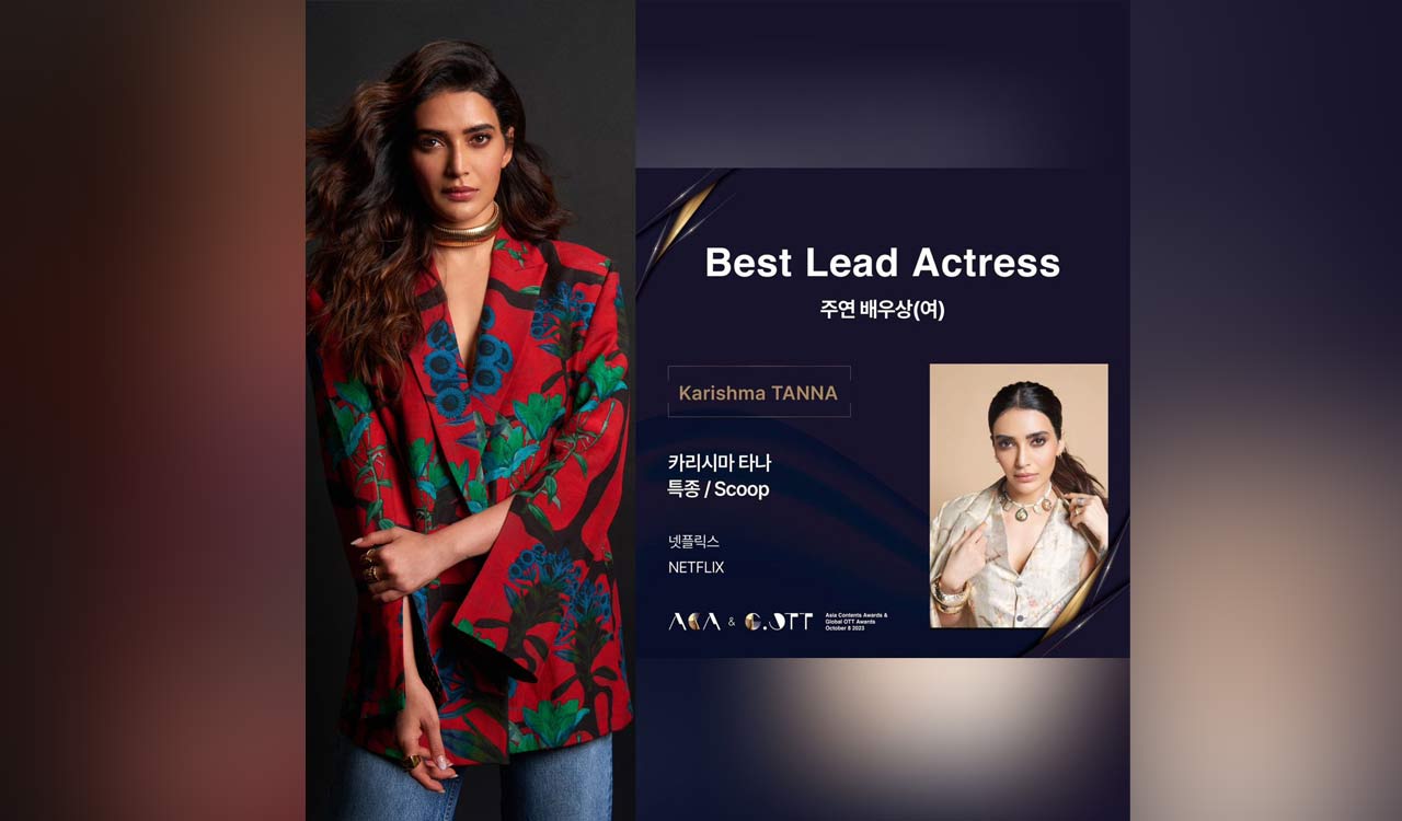 Karishma Tanna earns sole Indian actress nomination at Busan Film Festival for ‘Scoop’ series