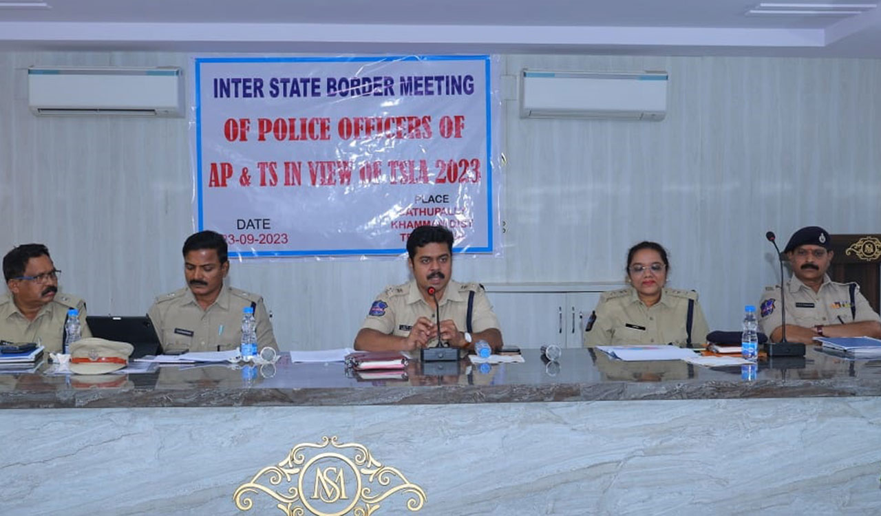 Inter-State border police officers coordination meeting held in Khammam