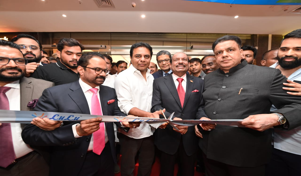 KTR opens Lulu Mall in Hyderabad