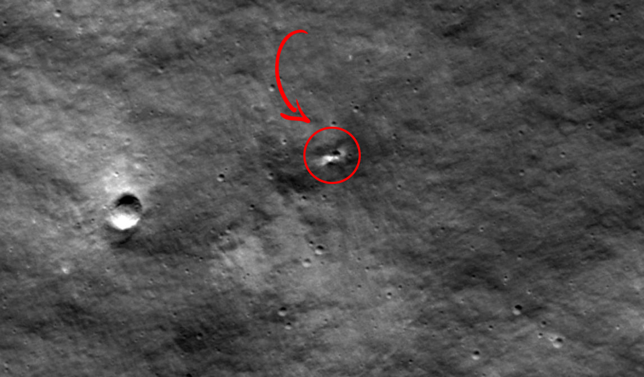 NASA releases images of Luna-25 crash site, revealing crater approx. 10 meters in diameter