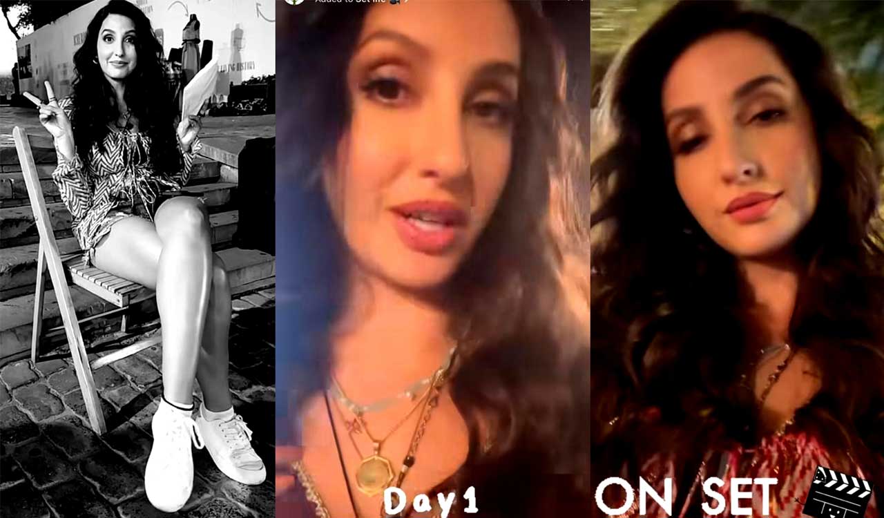 Nora Fatehi films ‘Crakk’ with Vidyut Jammwal in Baku