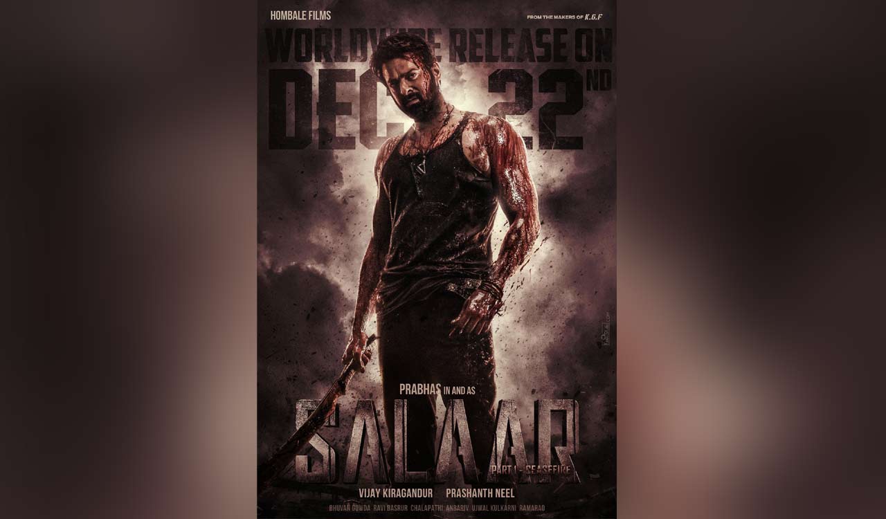 Prabhas’ ‘Salaar’ to release on December 22, to clash with SRK’s ‘Dunki’