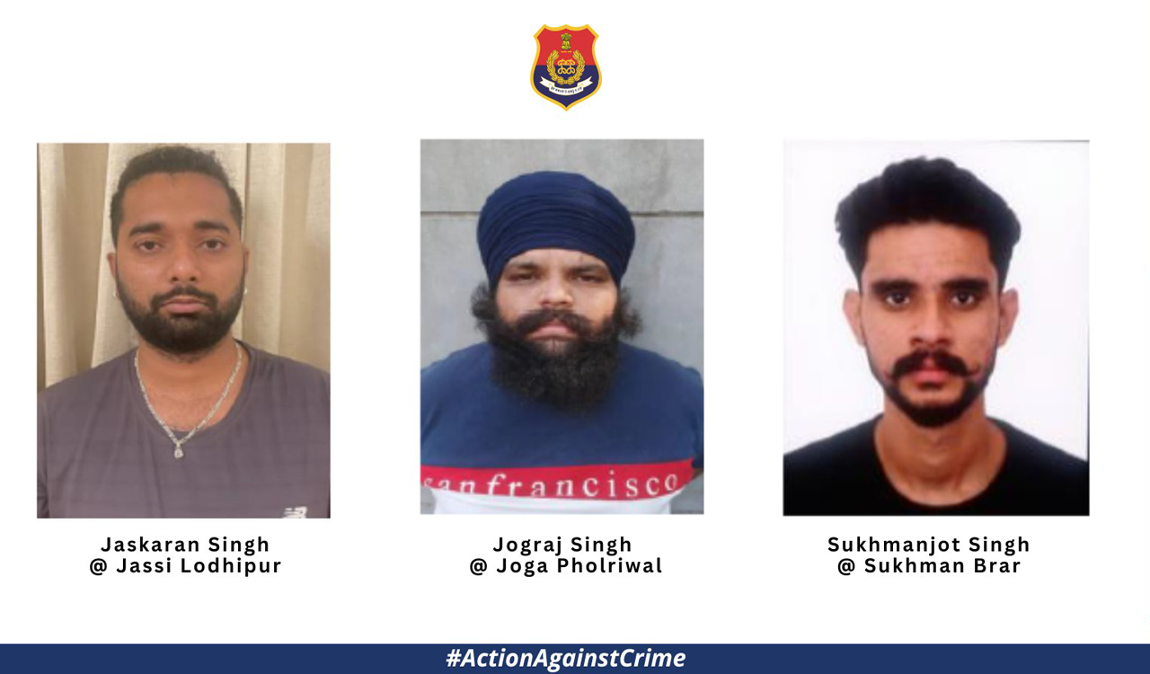 3 shooters working for gangster Sonu Khatri held while planning to flee country: Punjab Police 