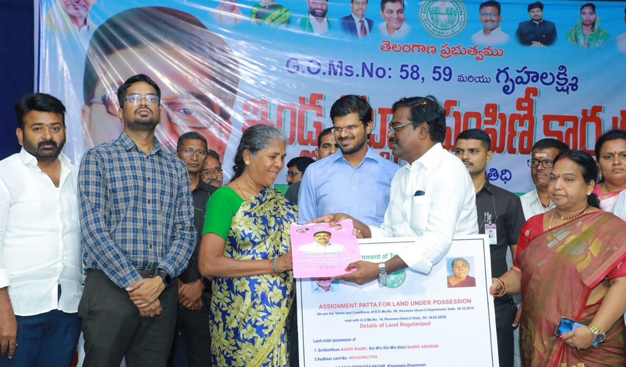 CM KCR aims to provide houses to all homeless poor: Puvvada