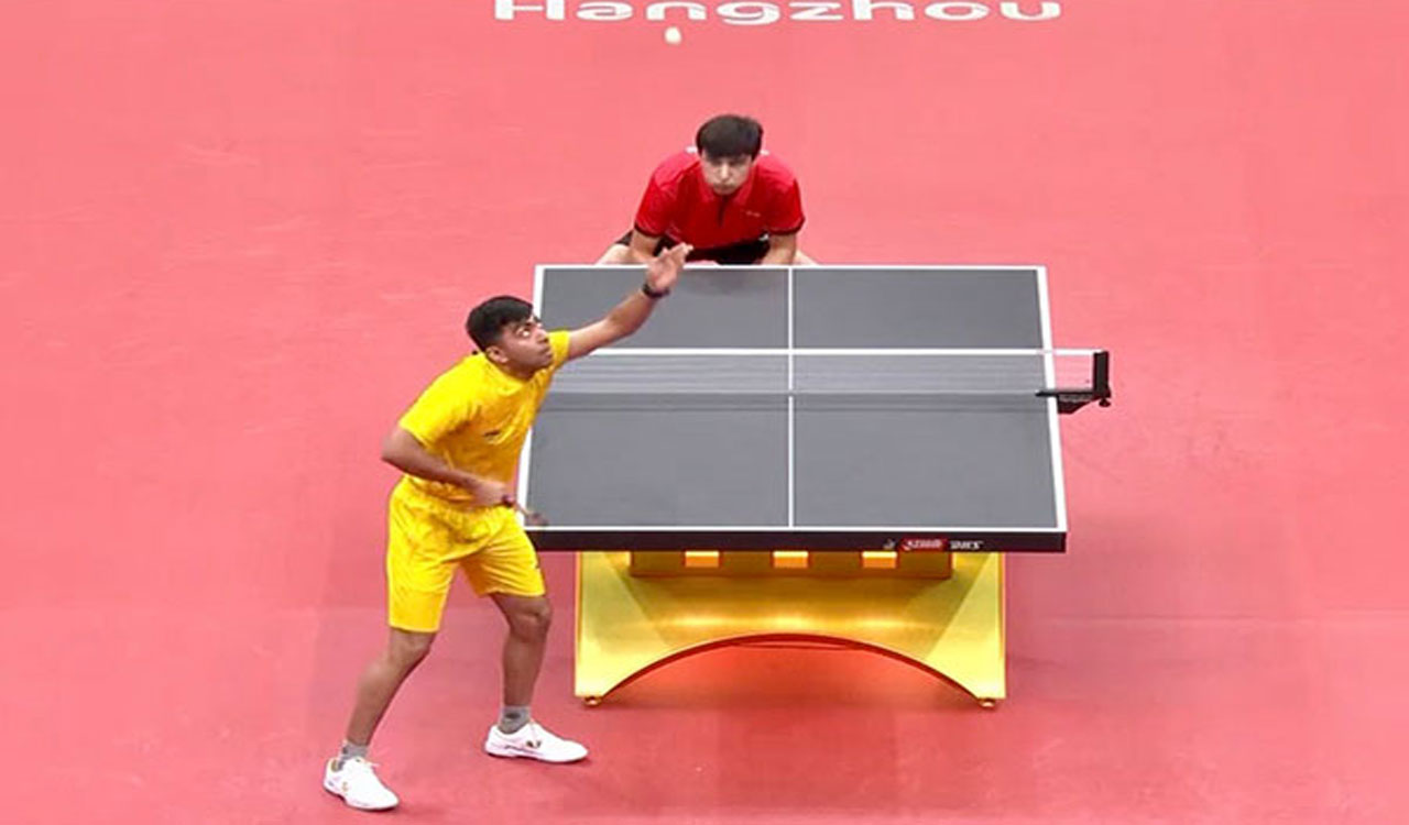 Asian Games: Indian men’s table tennis team register dominant 3-0 win over Tajikistan