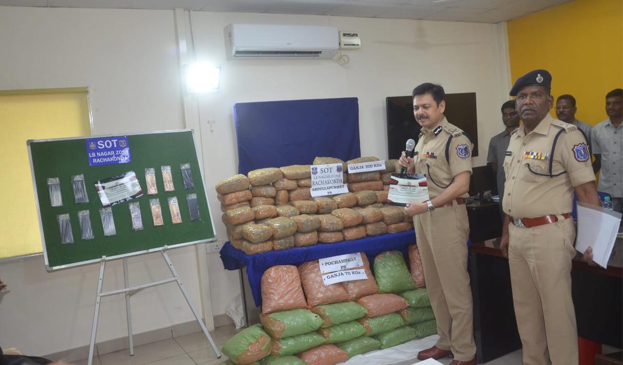 Two held for smuggling ganja in Hyderabad