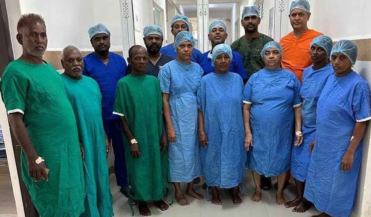 Eight knee replacement surgeries in a day in Vemulawada area hospital