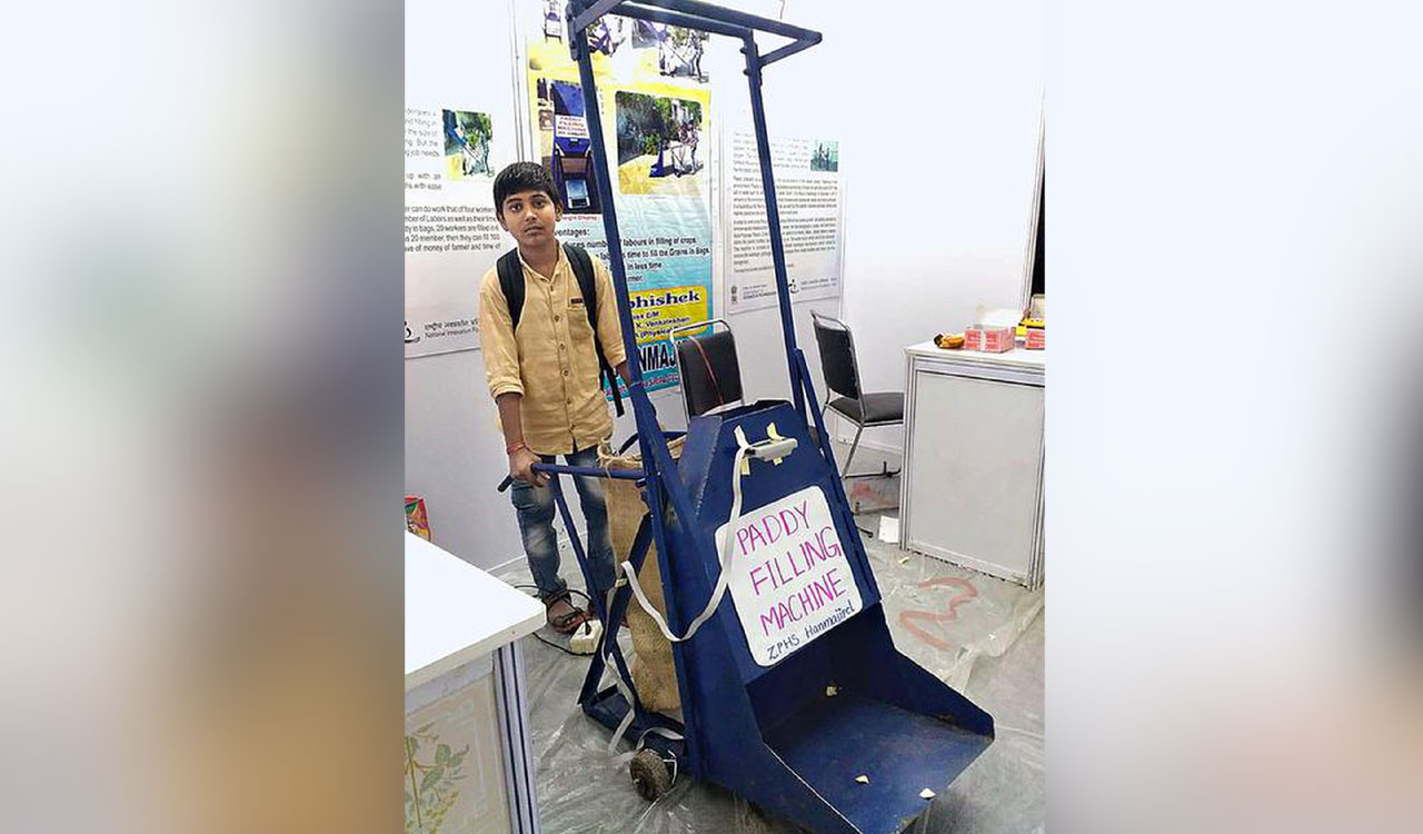 Govt school student from Telangana gets patent for his invention