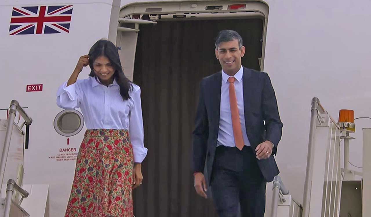 British PM Rishi Sunak arrives for G20 Summit
