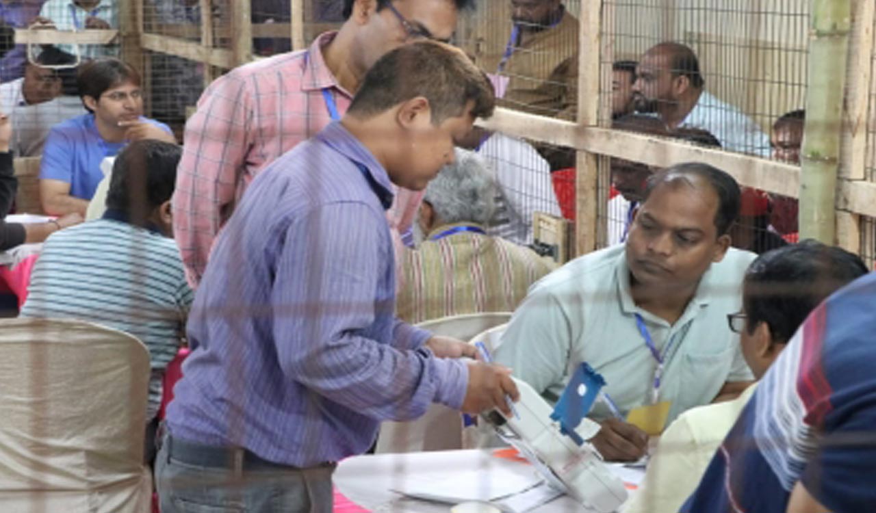 Counting of votes begins for Tripura bypolls amid tight security
