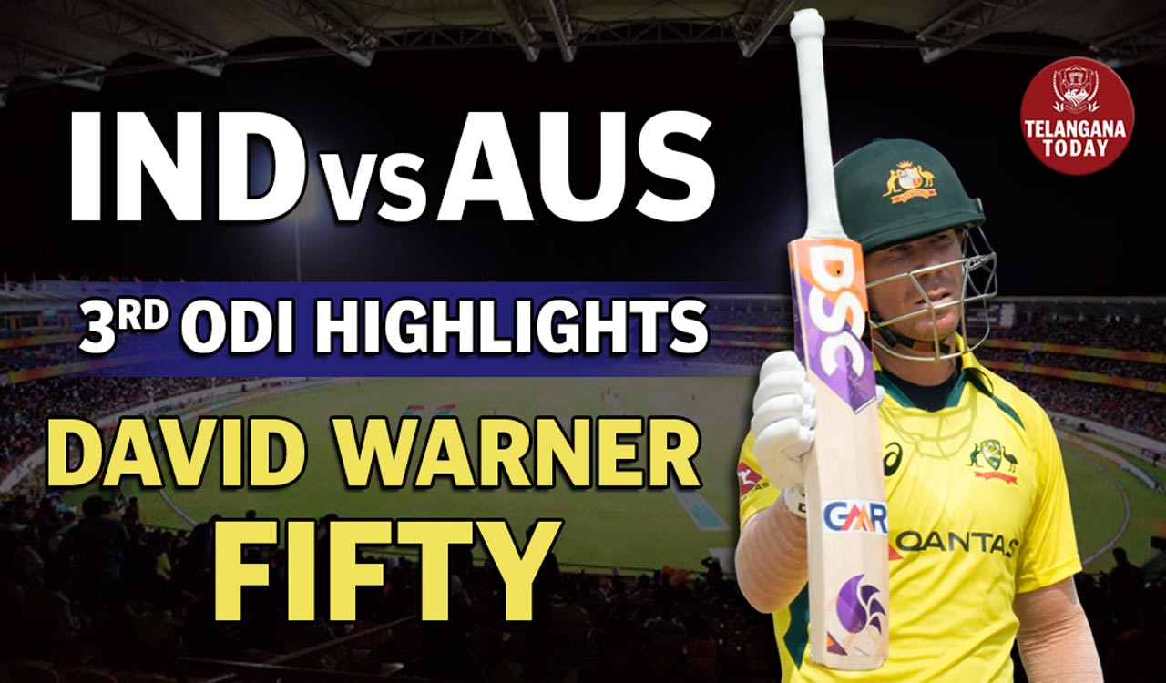 India vs Australia 3rd ODI Highlights: David Warner Hits Fifty Again