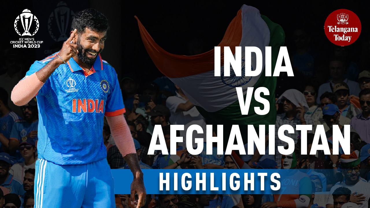 ICC World Cup 2023: India vs Afghanistan Highlights | AFG 63/2 (13 Overs)