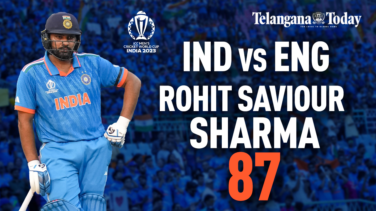 Rohit ‘SAVIOUR’ Sharma 87 (101) – India vs England World Cup Highlights