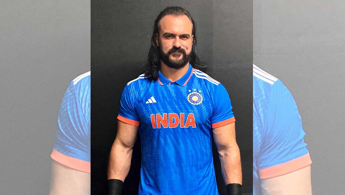 World cup 2023: WWE Superstar Drew McIntyre sports Indian jersey, sends best wishes to Rohit Sharma