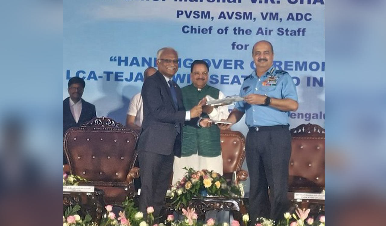 Indian Air Force receives first LCA Tejas trainer aircraft from HAL