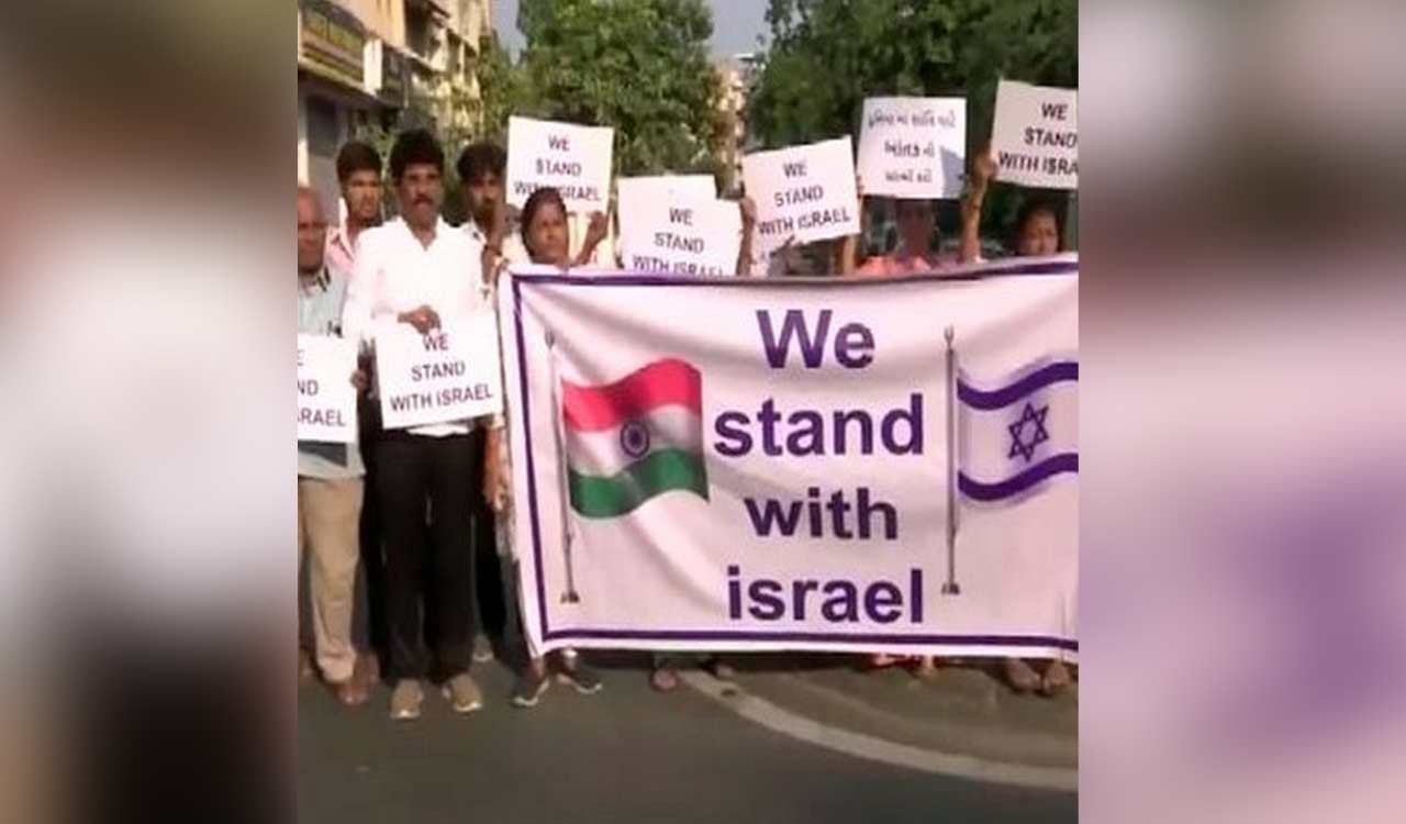 Israeli supporters take out march in Ahmedabad-Telangana Today