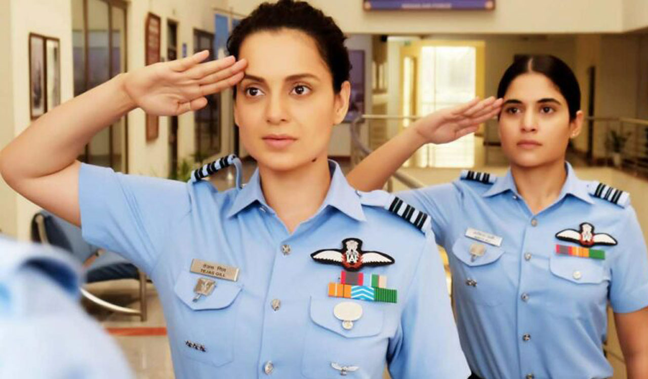 Kangana leaves no stone unturned to bring her character to life in ‘Tejas’