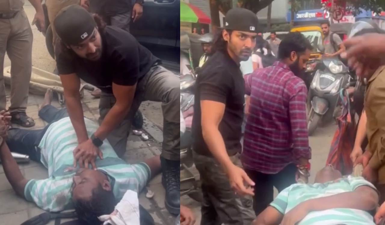 Mumbai: Gurmeet Choudhary administers CPR to collapsed man