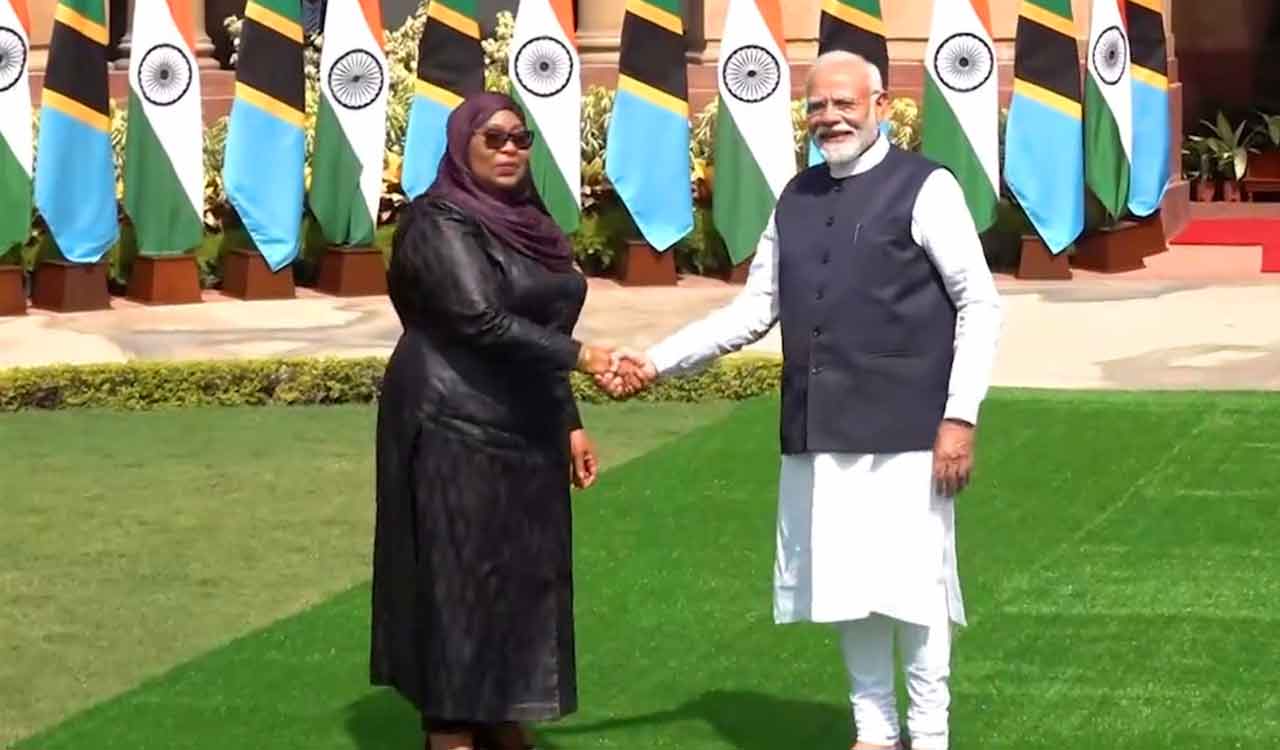 PM Modi holds talks with Tanzanian President Hassan
