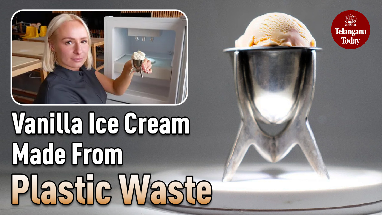 Vanilla Ice Cream Made From Plastic Waste