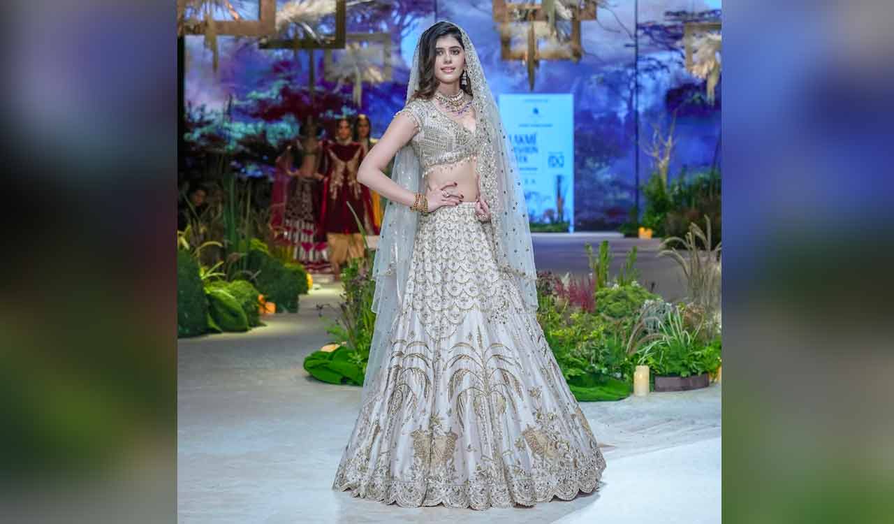 Sanjana Sanghi stuns in lehenga at Lakme Fashion Week 2023